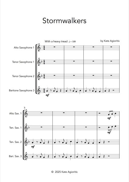 Stormwalkers | Saxophone Trio