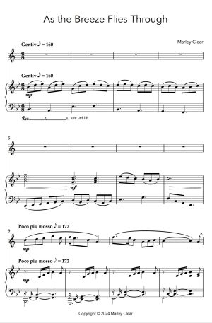 As the Breeze Flies Through – Solo for Flugelhorn (or Trumpet) with Piano