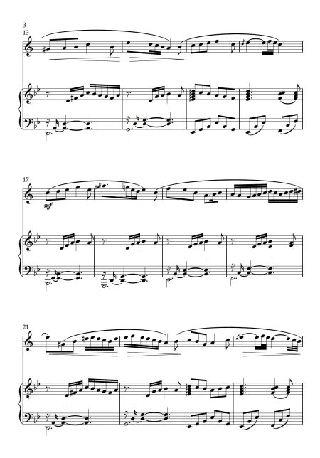 As the Breeze Flies Through - Solo for Flugelhorn (or Trumpet) with Piano - Image 3