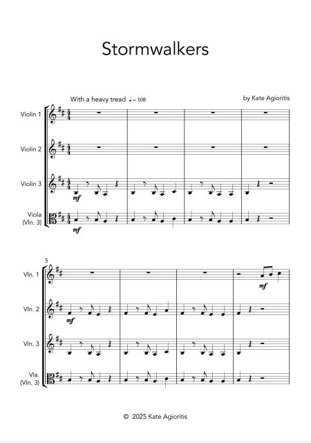 Stormwalkers | Violin (or Violin/Viola) Trio