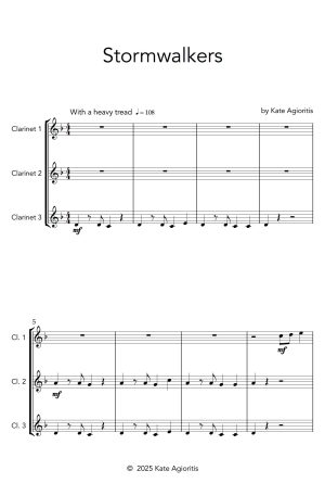 Stormwalkers | Clarinet Trio