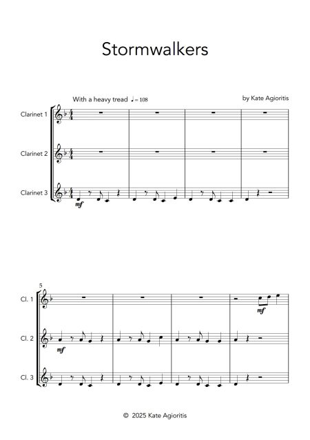 Stormwalkers | Clarinet Trio