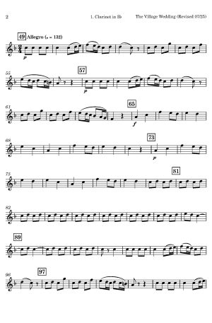 Laurent de Rillé | The Village Wedding | for Clarinet Trio