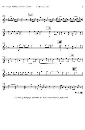Laurent de Rillé | The Village Wedding | for Clarinet Trio