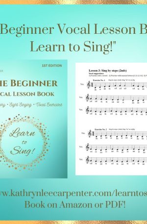 The Beginner Vocal Lesson Book: Learn to Sing (Level 1)