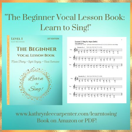 The Beginner Vocal Lesson Book: Learn to Sing (Level 1)
