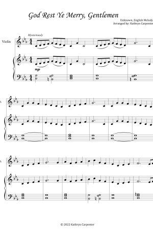 Christmas for Everyone: Piano and Violin Duets