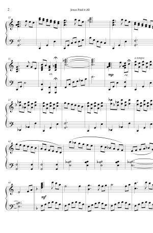 Jesus Paid it All (Advanced Piano)