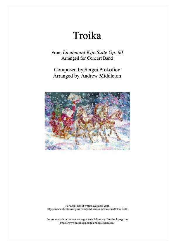 Troika for Concert band score and parts combined 1