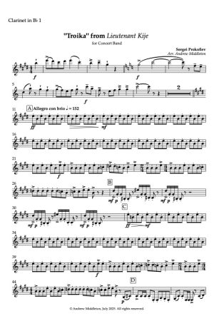 Troika for Concert Band