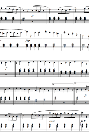 Mozart – Rondo Alla Turca | Simplified & Shortened Version | Piano Sheet Music PDF