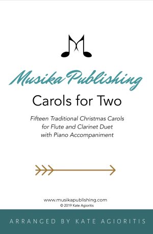 Featured Products Carols for Two | 15 Carols for Flute/Clarinet Duet with Piano Accompaniment