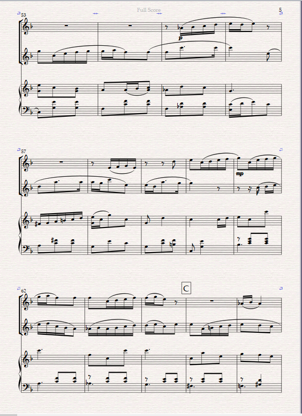 Olivia's Waltz. Flute Duet and Piano - Image 3