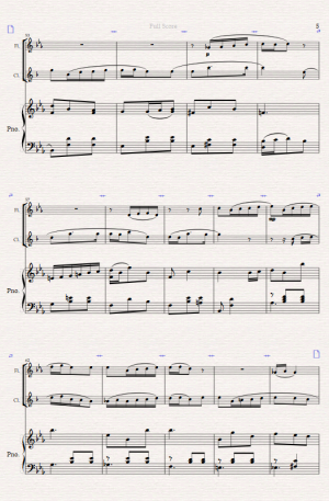 Olivia’s Waltz for Flute Clarinet and Piano.