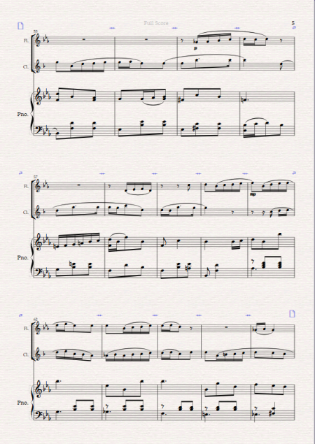 Olivia's Waltz for Flute Clarinet and Piano. - Image 3