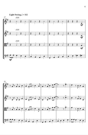 Auld Lang Syne – Jazz Arrangement for String Quartet