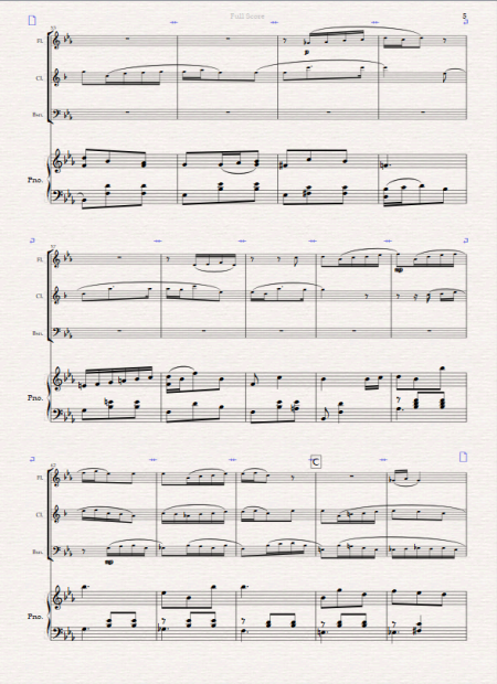 Olivia's Waltz for Wind Trio and Piano (flute, clarinet and bassoon) - Image 3