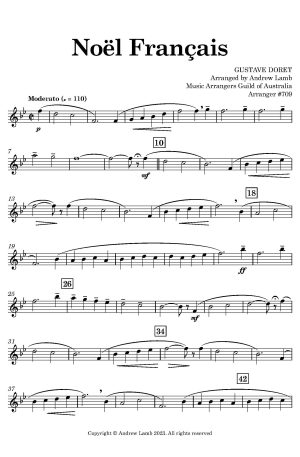 Gustave Doret | Noël Français | for Clarinet Quartet