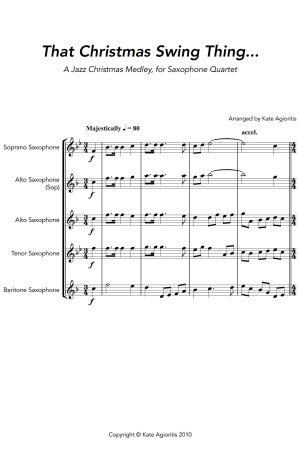 That Christmas Swing Thing… For Saxophone Quartet