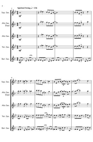 That Christmas Swing Thing… For Saxophone Quartet