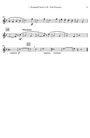 Gustave Doret | Noël Français | for Brass Quartet