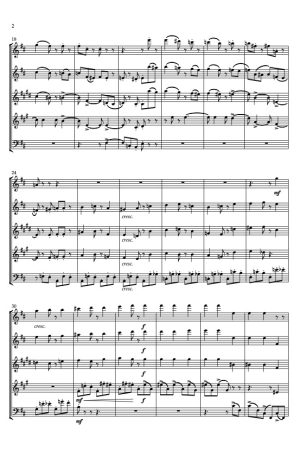 August from The Seasons arranged for Wind Quintet