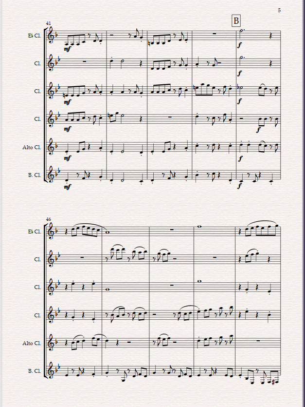 The Rendezvous For Clarinet Choir. The Rendezvous For Clarinet Choir. - Image 3