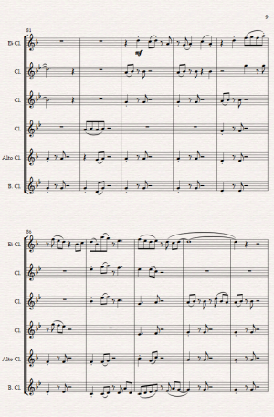 The Rendezvous For Clarinet Choir.