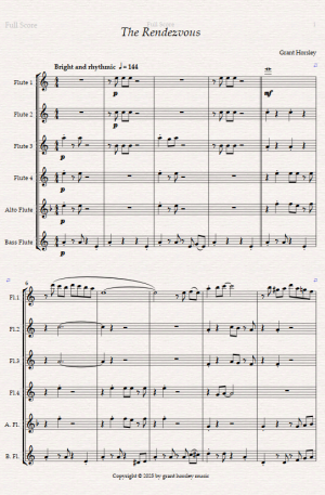 The Rendezvous For Flute Choir.