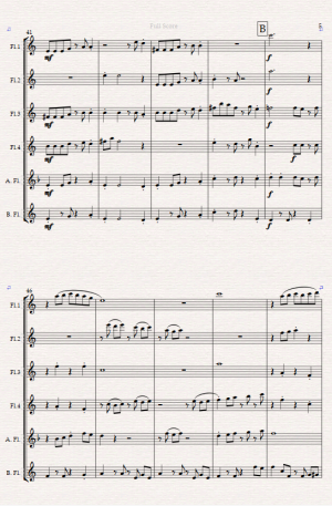 The Rendezvous For Flute Choir.