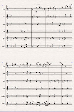 The Rendezvous For Flute Choir.