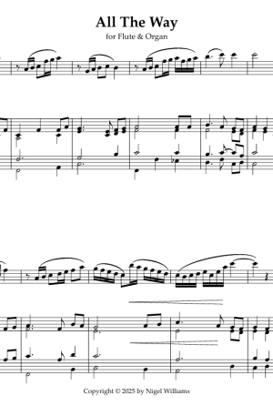 All The Way, for Flute & Organ