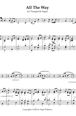 All The Way, for Trumpet & Organ