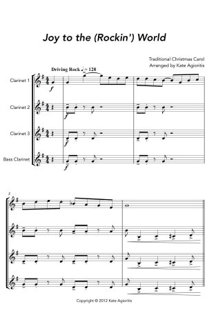 Joy to the Rockin’ World | Clarinet Quartet