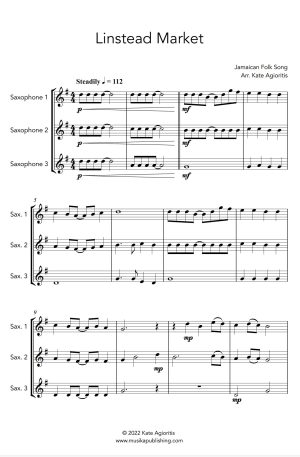 Linstead Market | Saxophone Trio