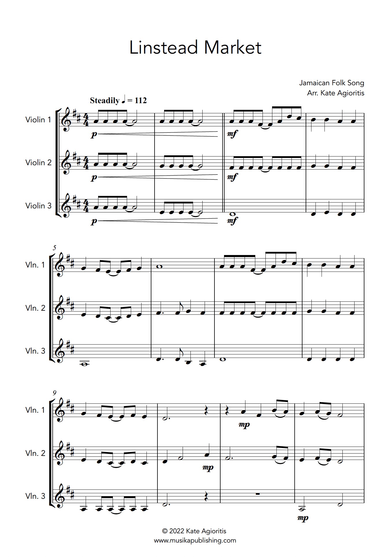 Linstead Market | Violin Trio