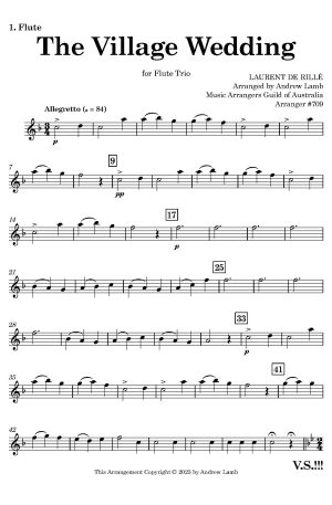 The Village Wedding (for Flute Trio)