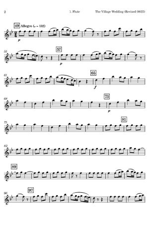 The Village Wedding (for Flute Trio)