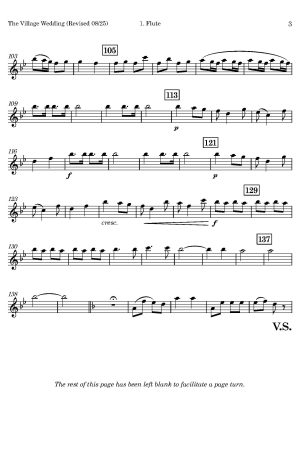 The Village Wedding (for Flute Trio)