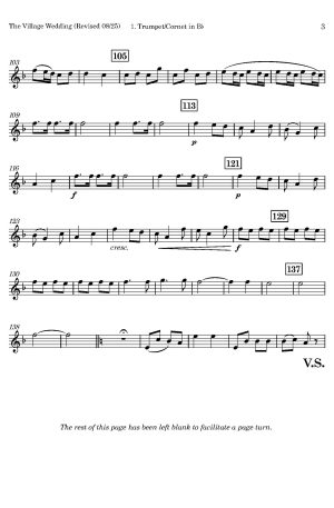 Laurent de Rillé | The Village Wedding | for Brass Trio