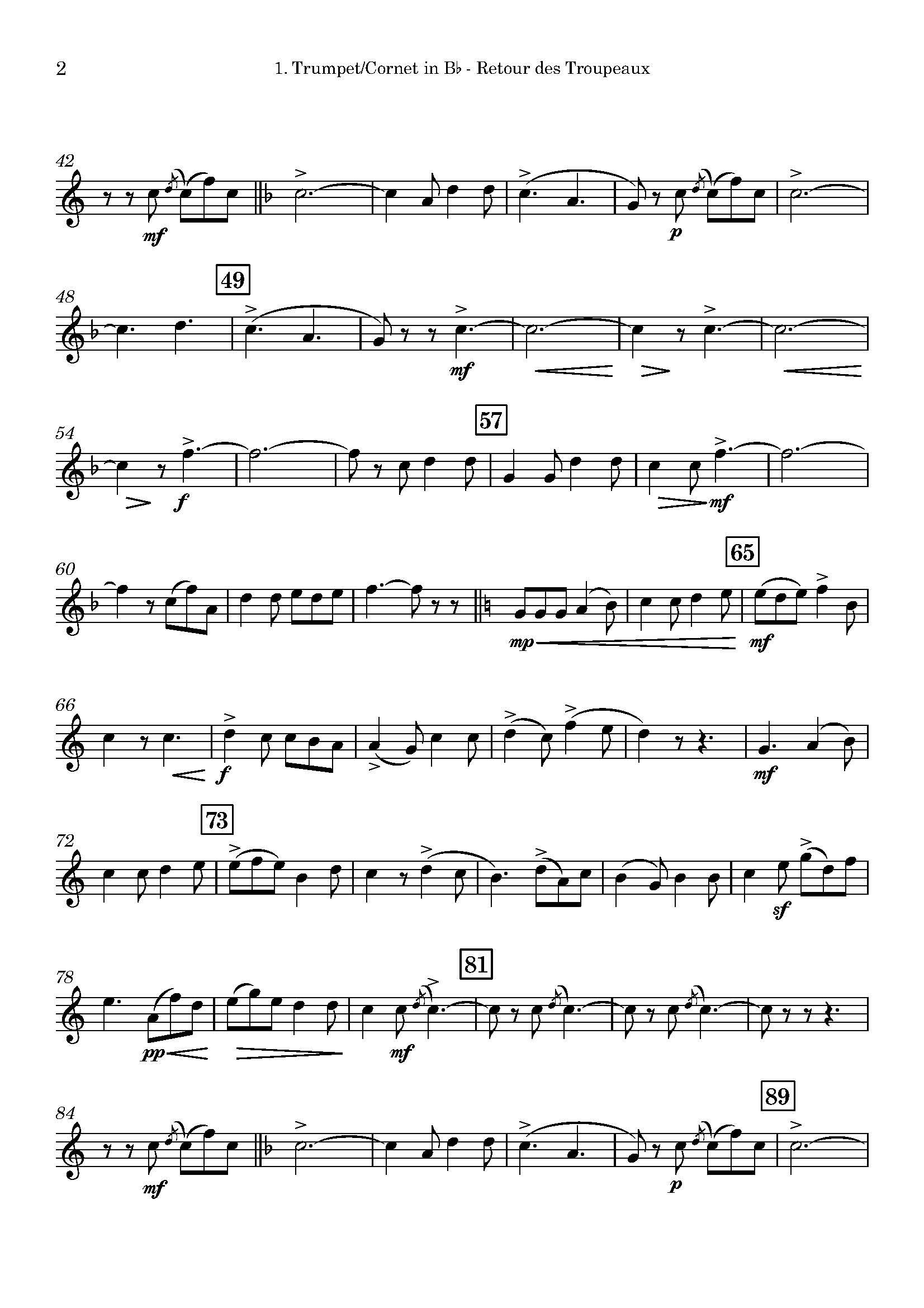 Adolphe Danhauser | Retour Des Troupeaux | for Brass Trio - Image 3