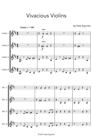 Vivacious Violins – Violin Quartet