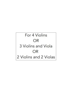 Vivacious Violins – Violin Quartet