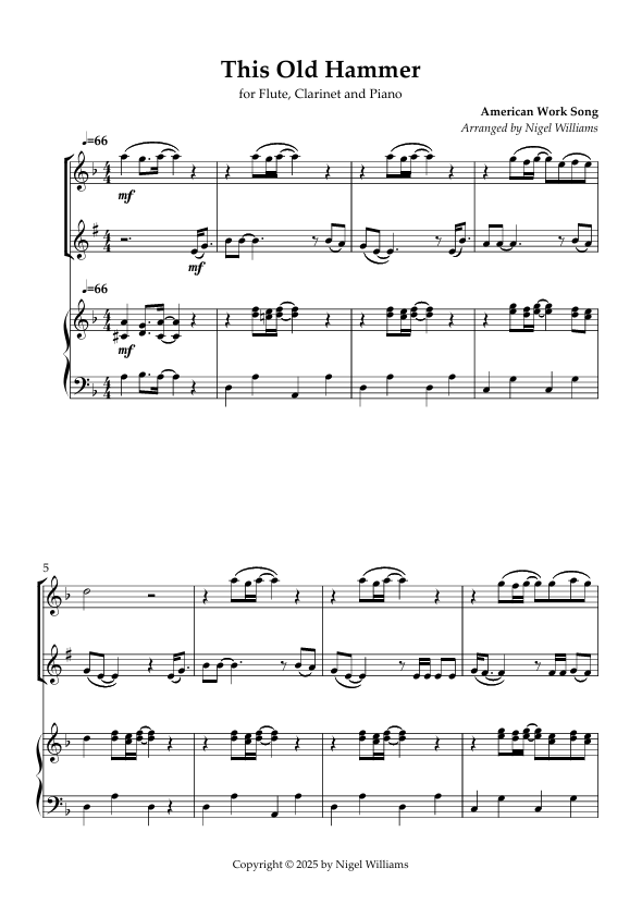 This Old Hammer, for Flute, Clarinet & Piano Screenshot 2025 08 19 160702