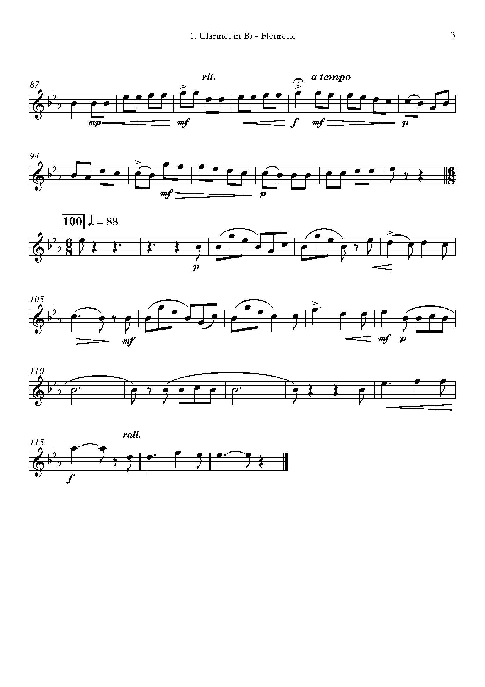 Adolphe Danhauser | Fleurette | for Clarinet Trio Adolphe Danhauser | Fleurette | for Clarinet Trio - Image 4