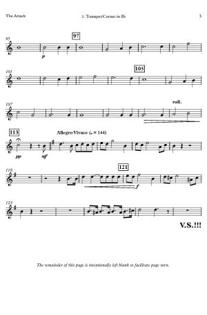 Laurent de Rillé | L’Assaut | for Brass Quartet