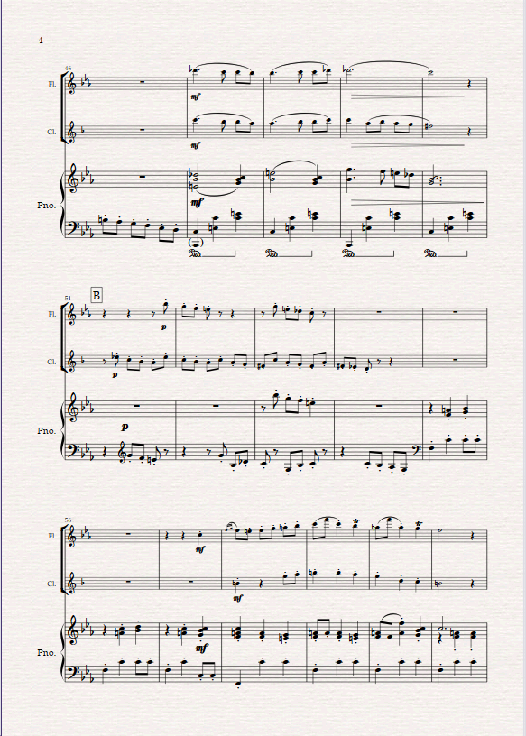 Anitra's Dance (from Peer Gynt) for Flute, Clarinet and Piano - Image 3