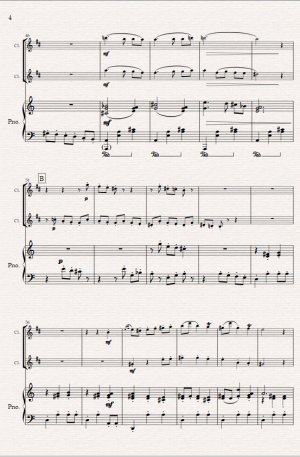 Anitra’s Dance (from Peer Gynt) for Clarinet duet and Piano