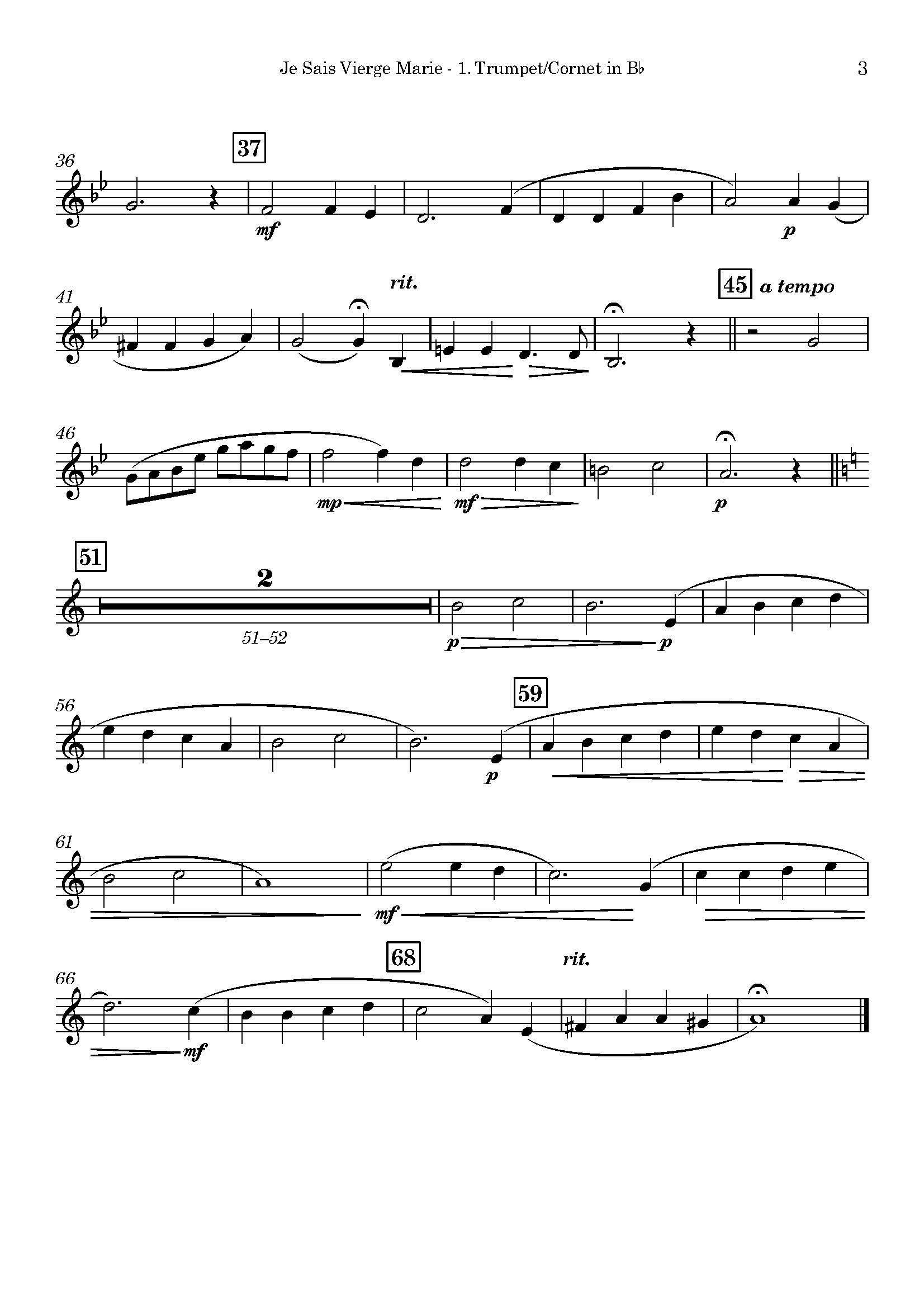 French Carol | Je sais, Vierge Marie! | for Brass Trio French Carol | Je sais, Vierge Marie! | for Brass Trio - Image 3