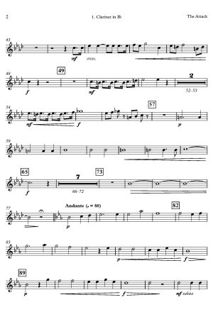 Laurent de Rillé | L’Assaut | for Clarinet Quartet